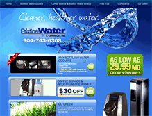 Tablet Screenshot of pristinewaterandcoffee.com